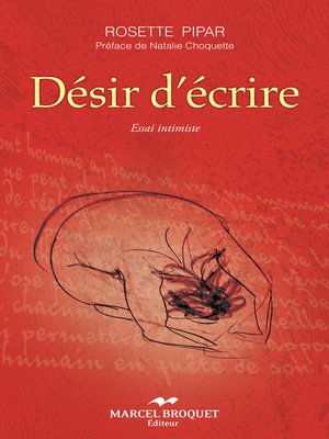 cover image of Désir d'écrire